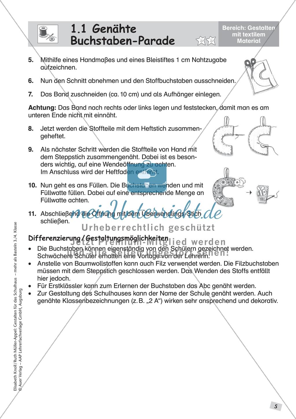 Gestalten für das Schulhaus: Textilien Preview 7