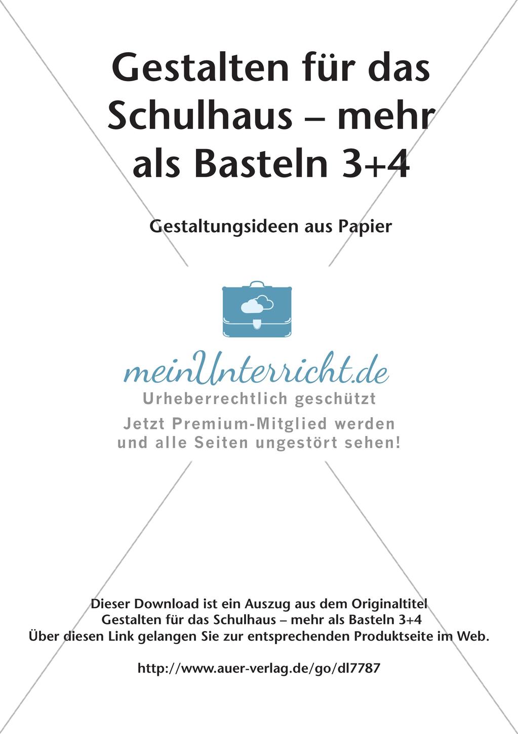 Gestalten für das Schulhaus: Papier Preview 2