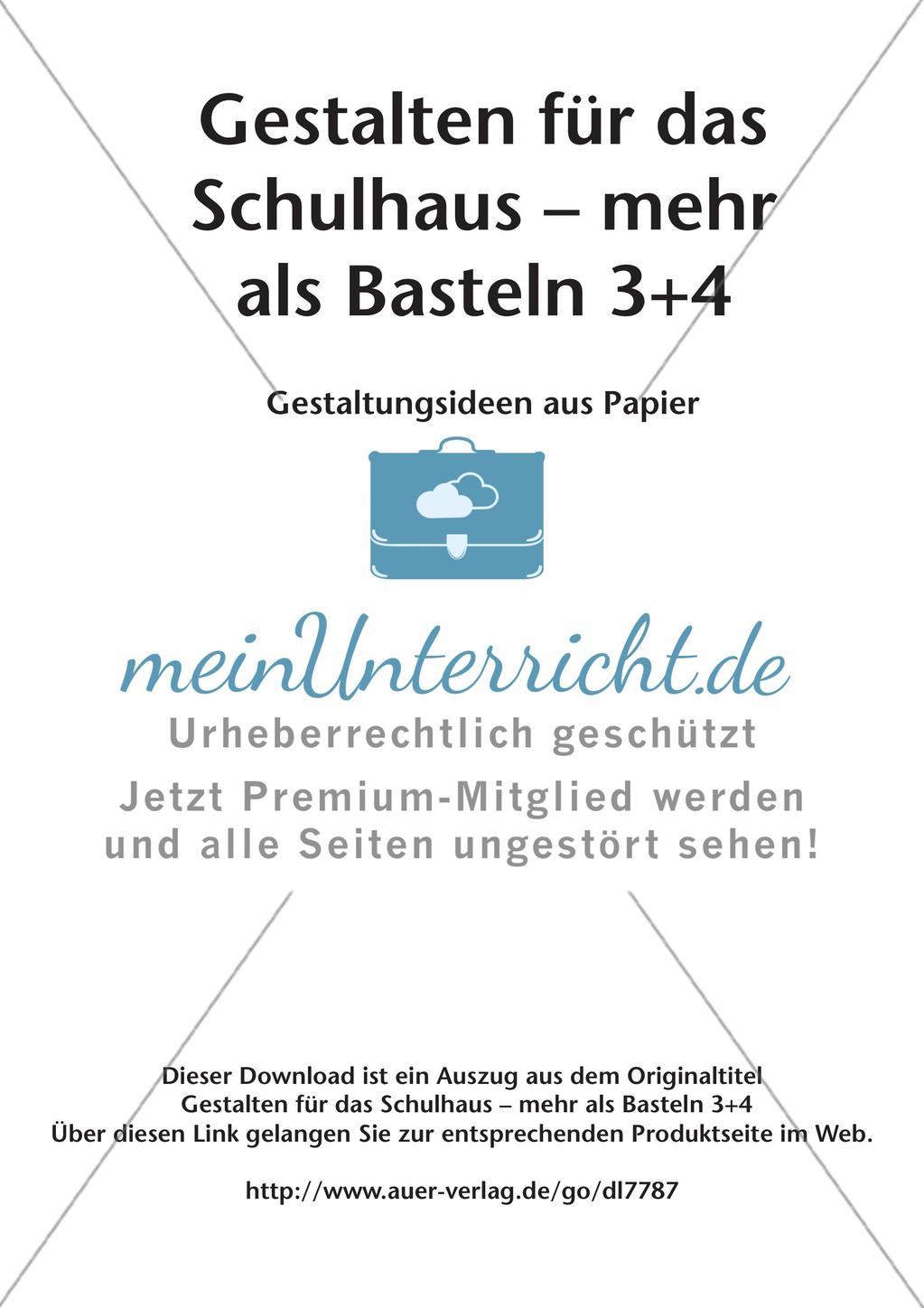 Gestalten für das Schulhaus: Papier Preview 2