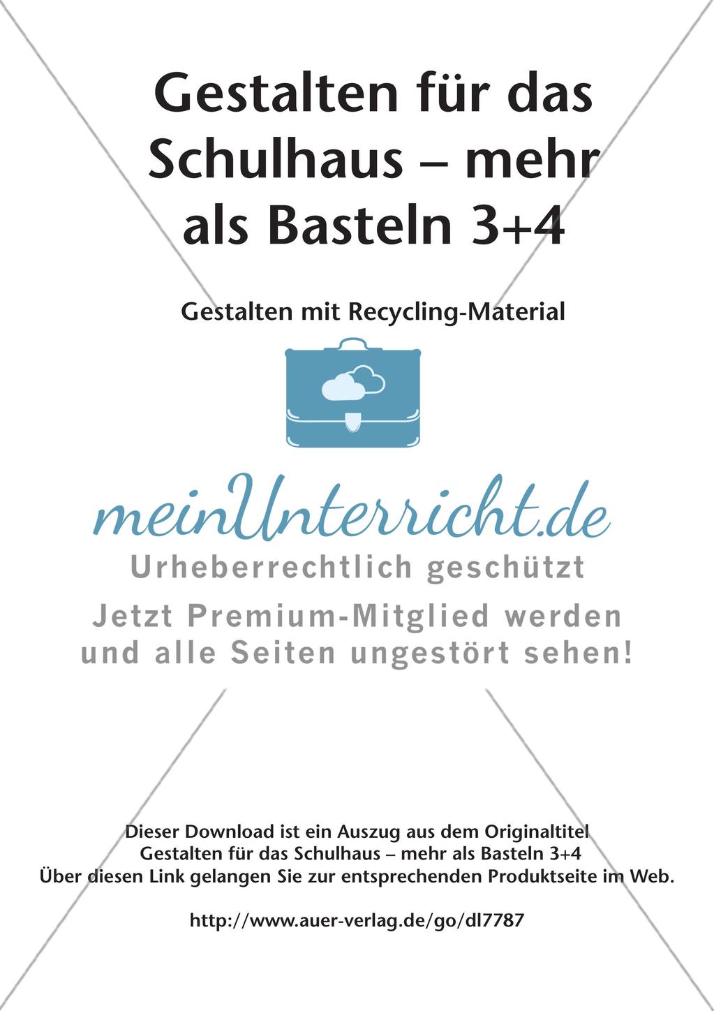 Gestalten für das Schulhaus: Recycling Preview 2