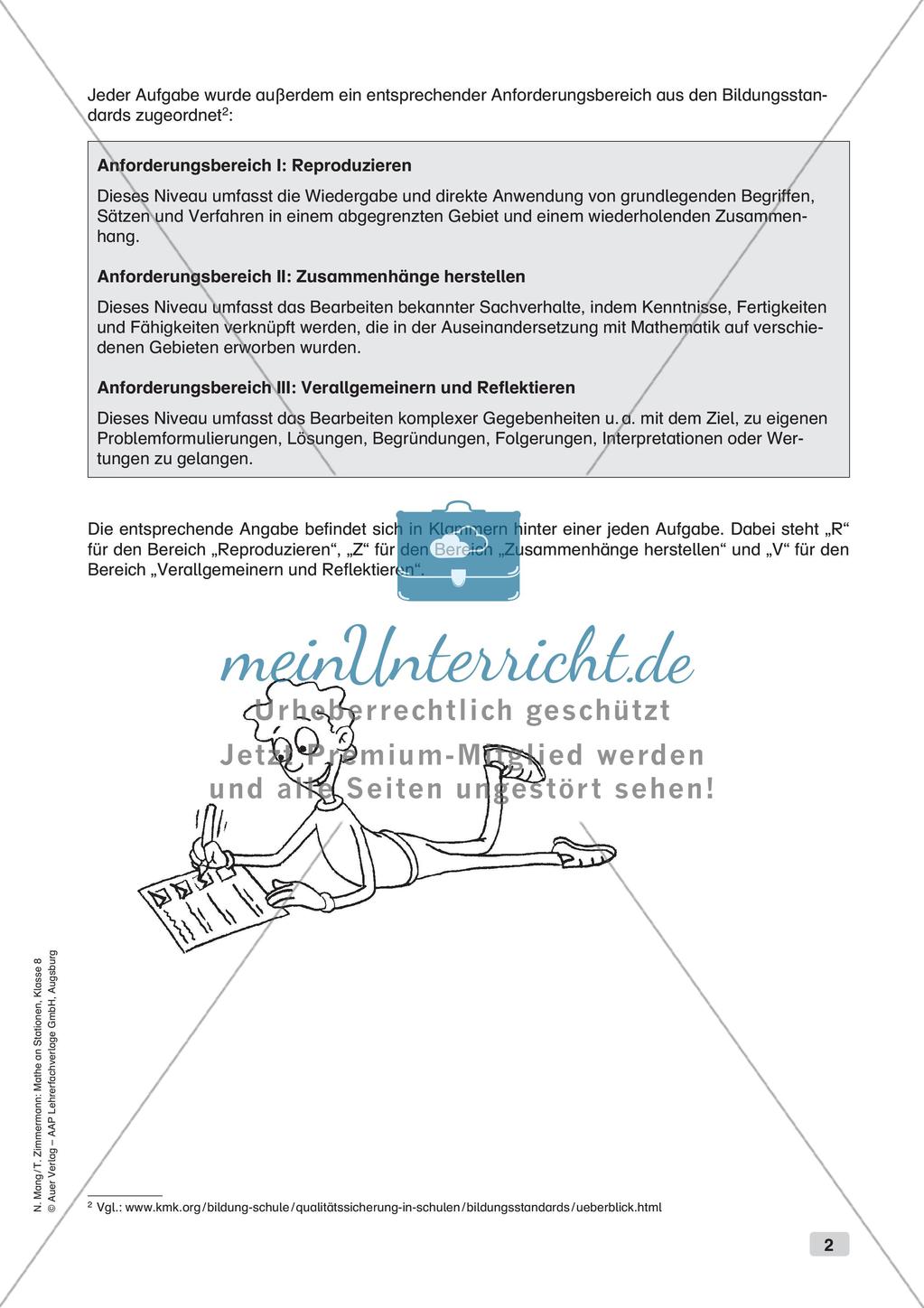 Mathe an Stationen: Lineare Funktionen Preview 4