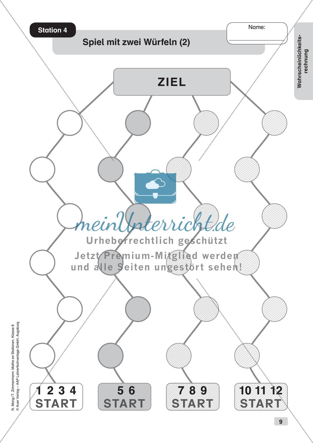 Mathe an Stationen: Wahrscheinlichkeitsrechnung Preview 11