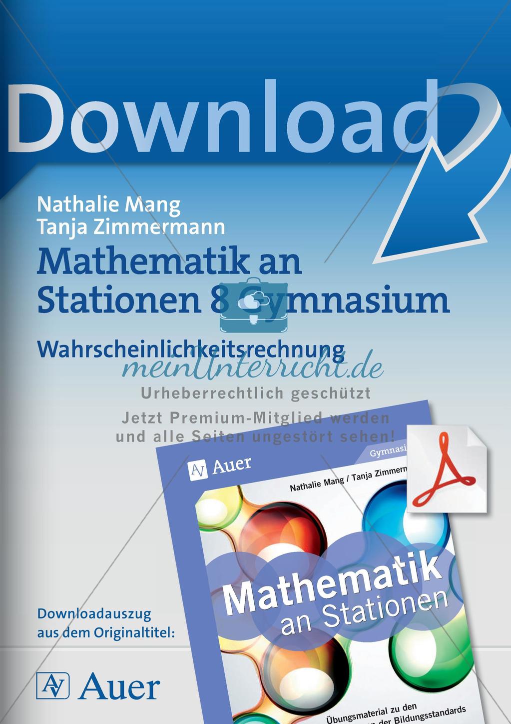 Mathe an Stationen: Wahrscheinlichkeitsrechnung Preview 1