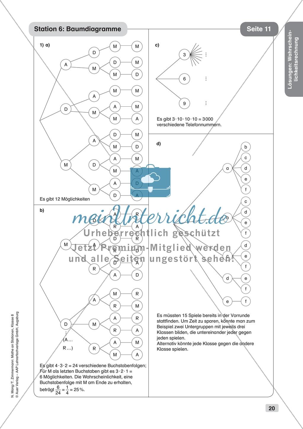 Mathe an Stationen: Wahrscheinlichkeitsrechnung Preview 22