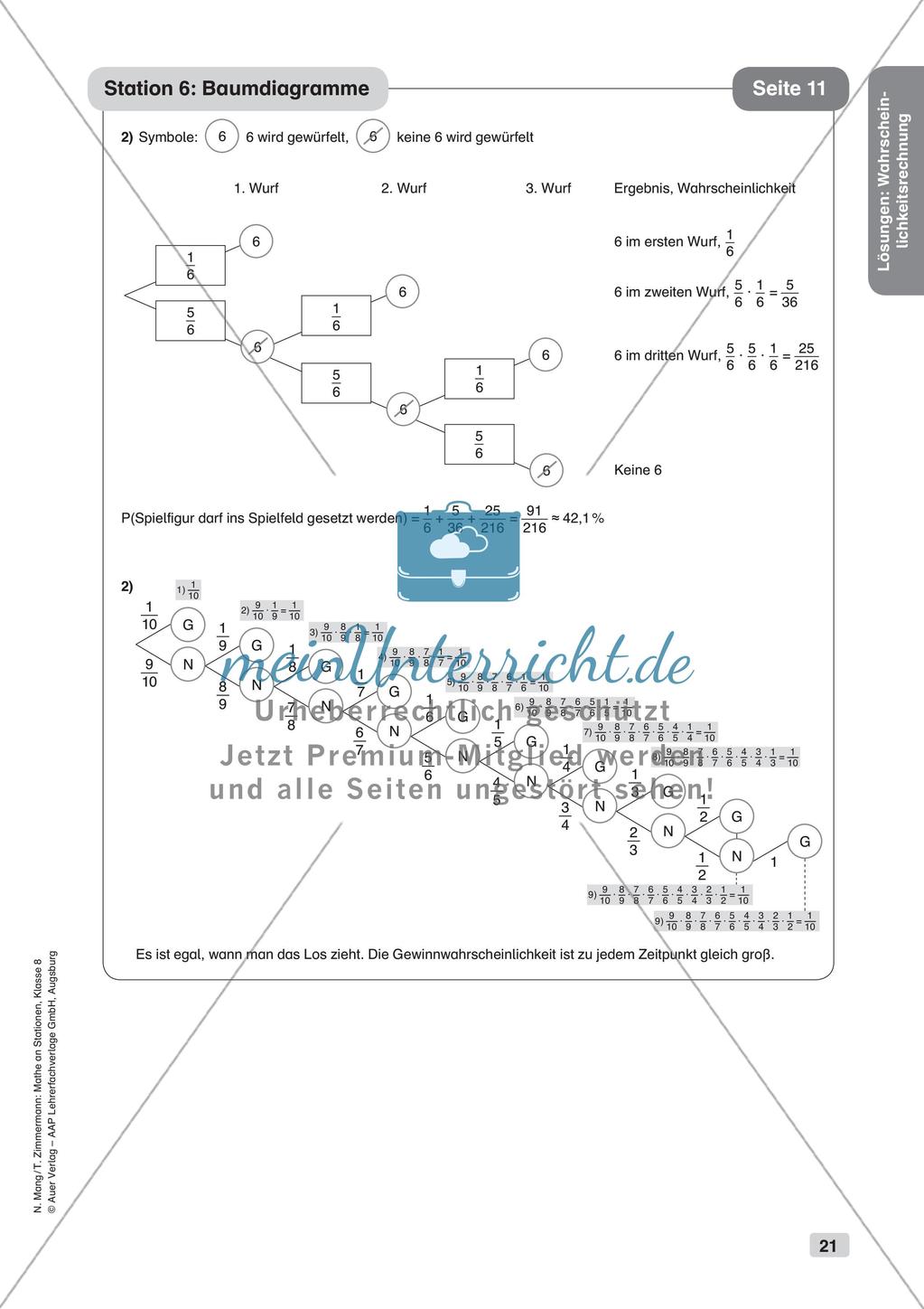 Mathe an Stationen: Wahrscheinlichkeitsrechnung Preview 23