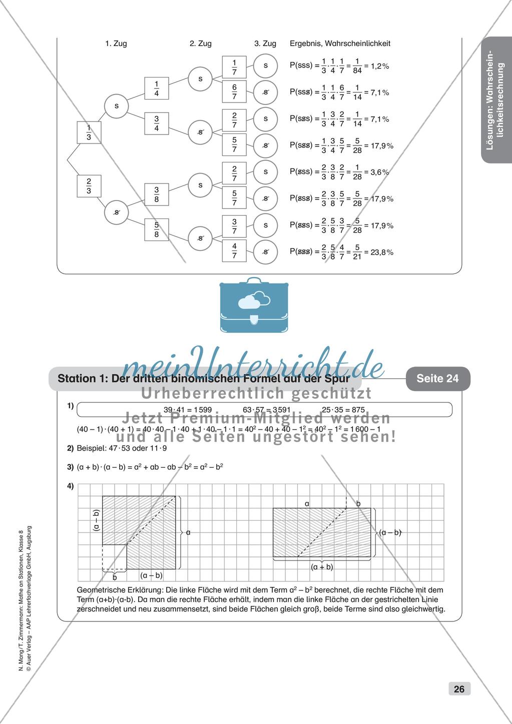 Mathe an Stationen: Wahrscheinlichkeitsrechnung Preview 28