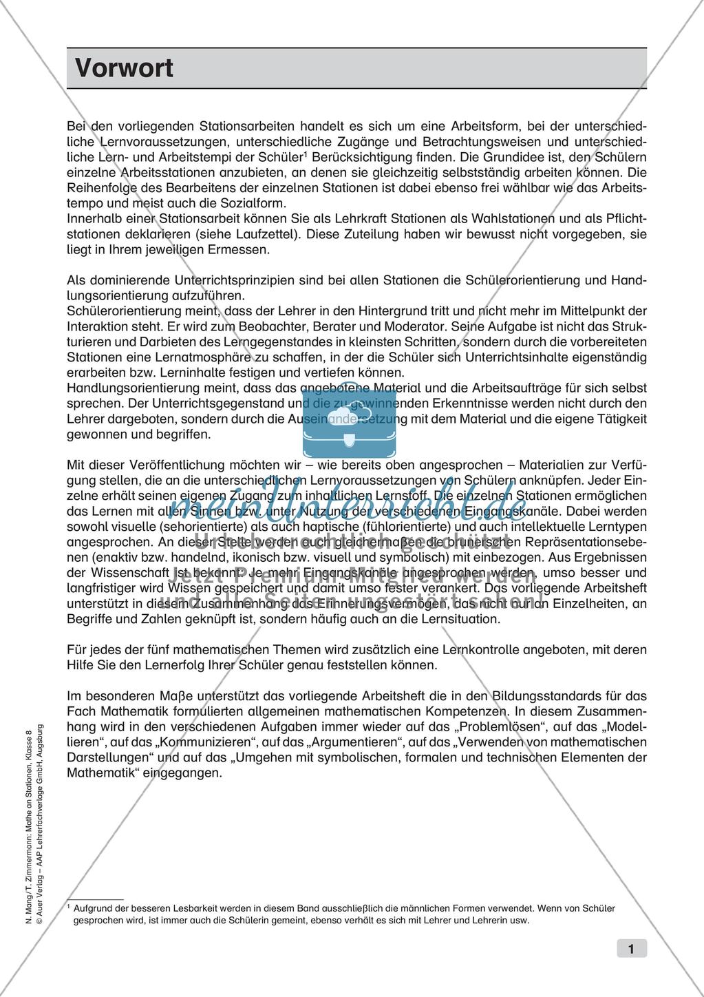 Mathe an Stationen: Punkte und Linien im Dreieck Preview 3