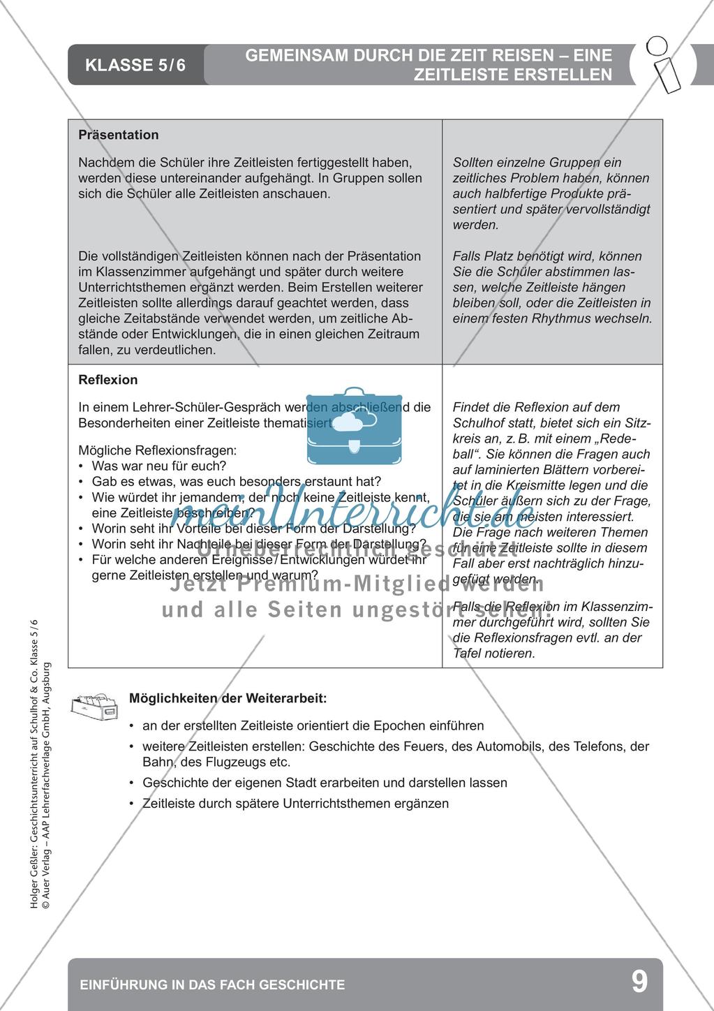 Einführung in das Fach Geschichte: Zeiteinteilung und Zeitbegriff Preview 11