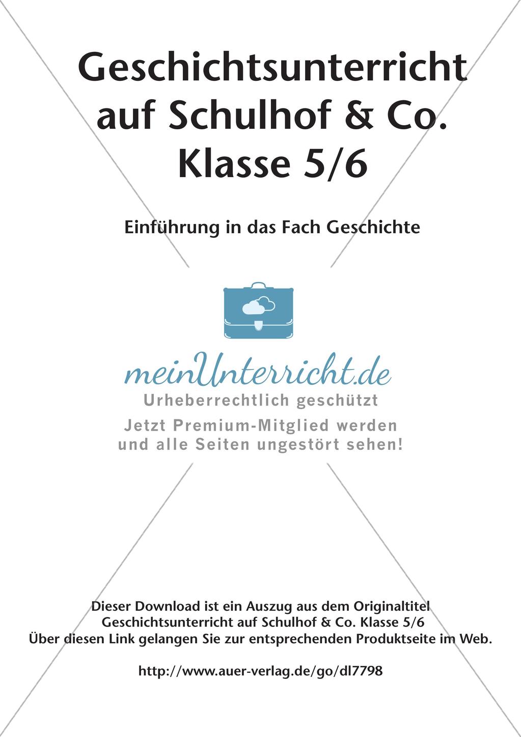 Einführung in das Fach Geschichte: Zeiteinteilung und Zeitbegriff Preview 2
