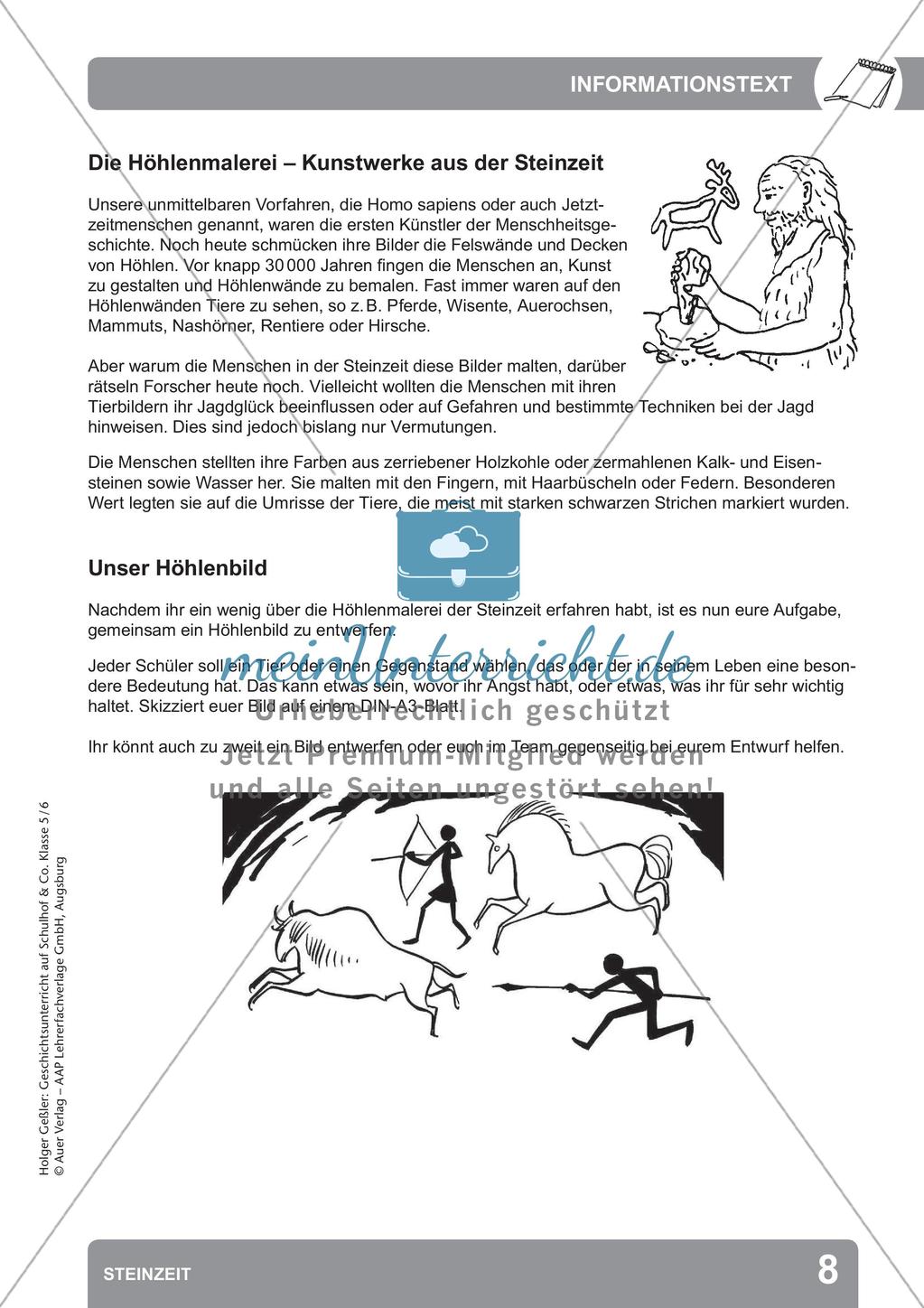 Die Steinzeit: handlungsorientiert unterrichten Preview 10