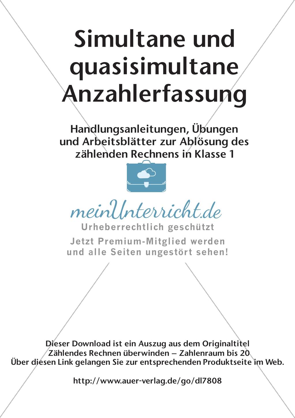 Ablösung des zählenden Rechnens: Anzahlerfassung Preview 2