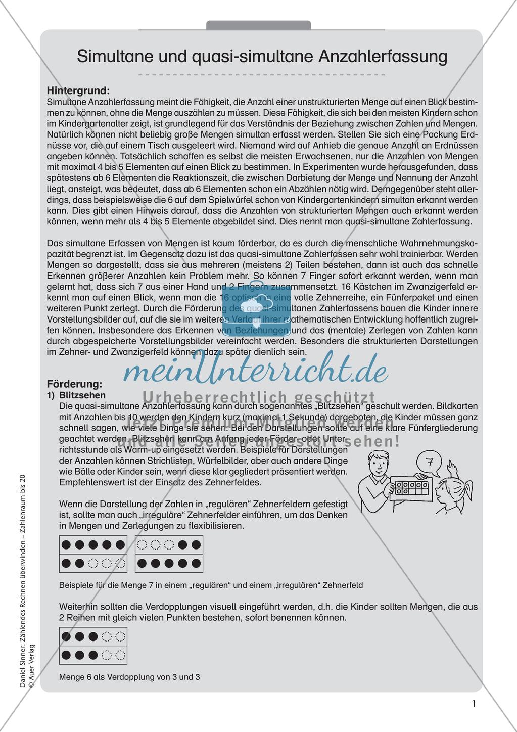 Ablösung des zählenden Rechnens: Anzahlerfassung Preview 3