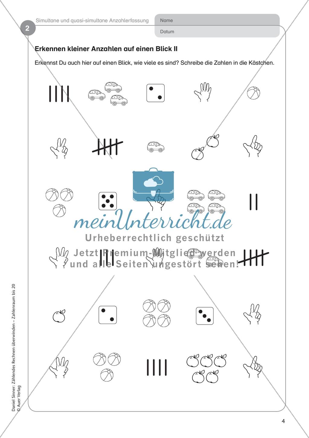 Ablösung des zählenden Rechnens: Anzahlerfassung Preview 6