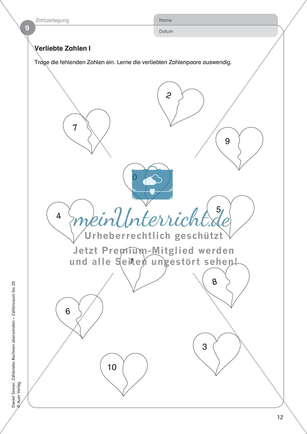 Ablösung des zählenden Rechnens: Zahlzerlegung Preview 14