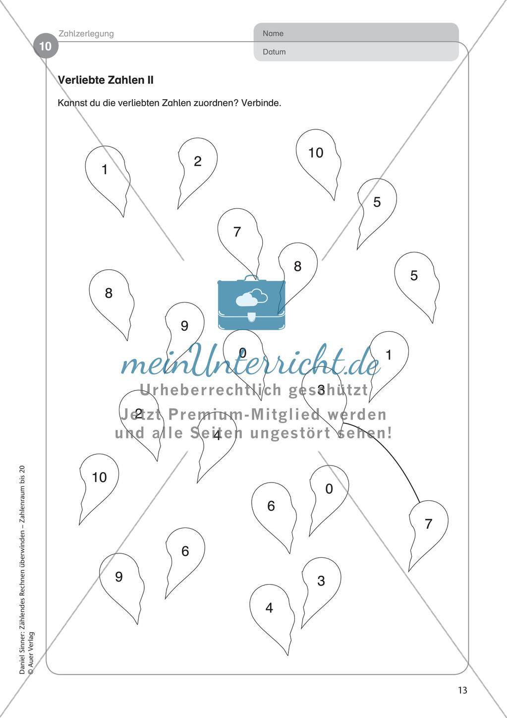 Ablösung des zählenden Rechnens: Zahlzerlegung Preview 15