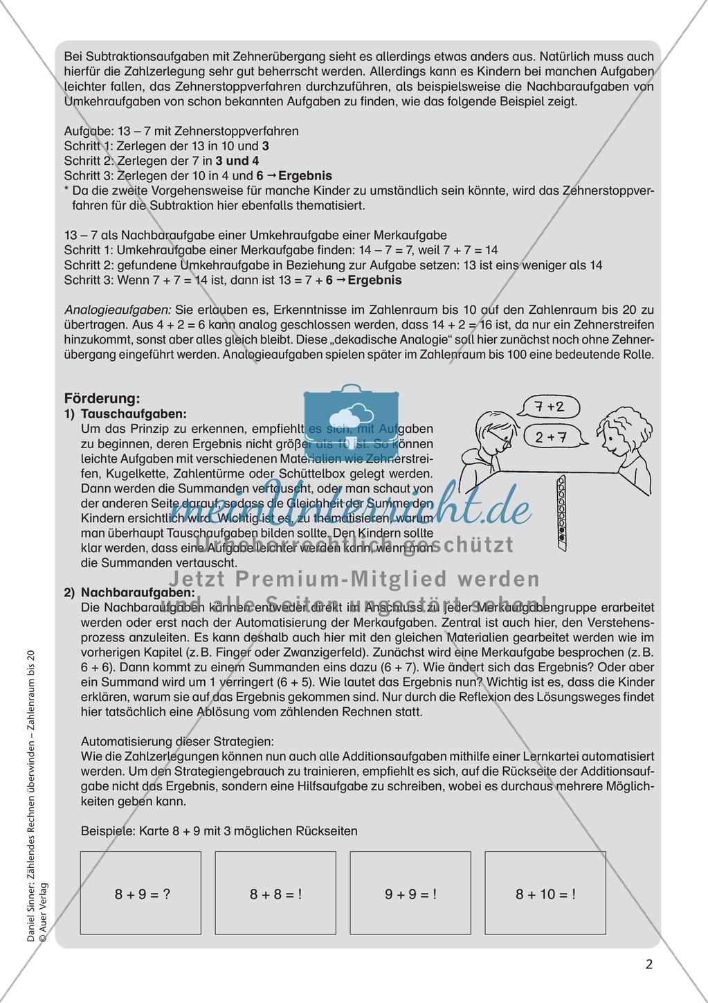Ablösung des zählenden Rechnens: Rechenstrategien Preview 4