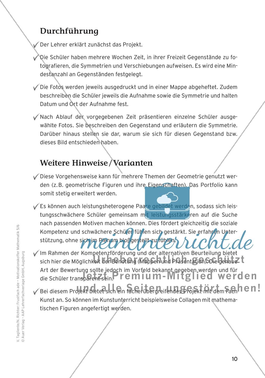 Motivierende Übungen: Spiegelungen/Verschiebungen Preview 12