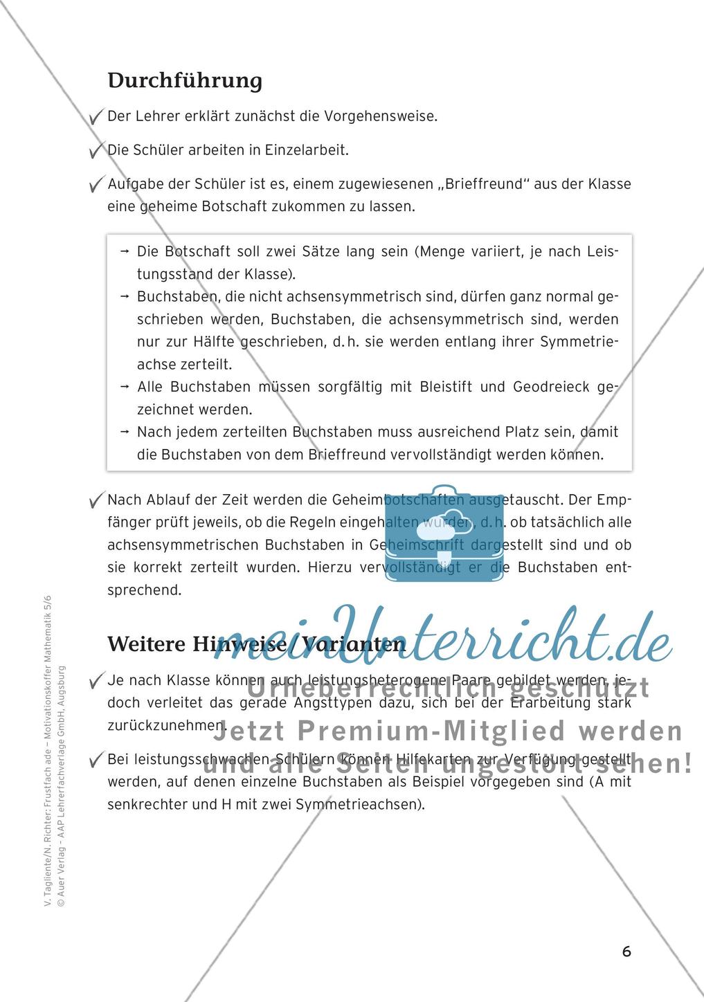 Motivierende Übungen: Spiegelungen/Verschiebungen Preview 8