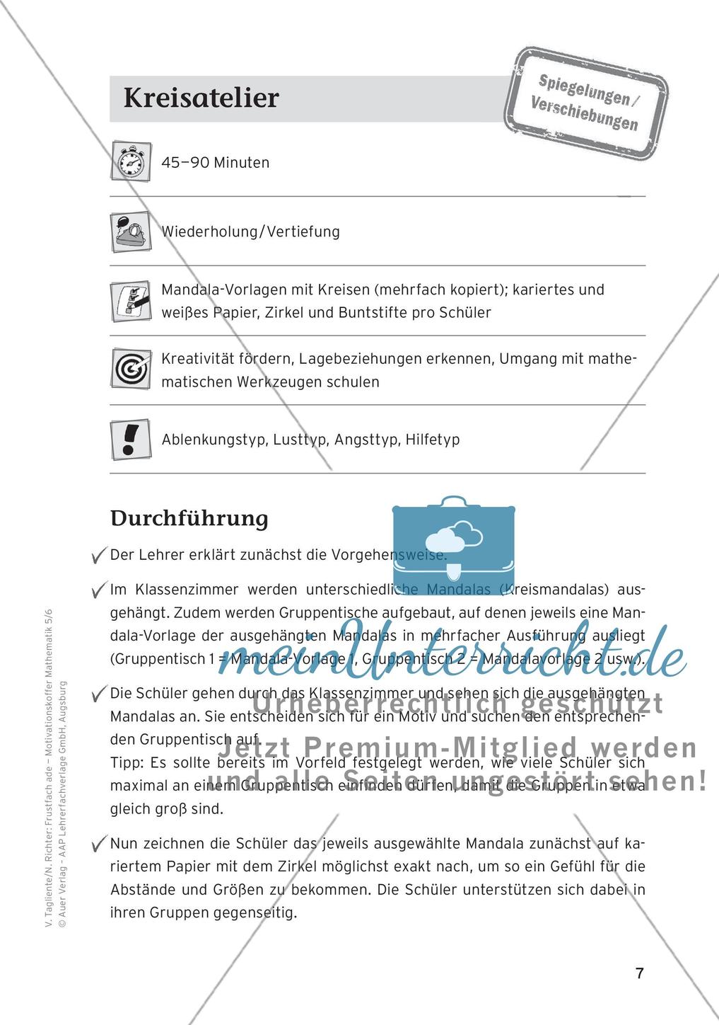 Motivierende Übungen: Spiegelungen/Verschiebungen Preview 9