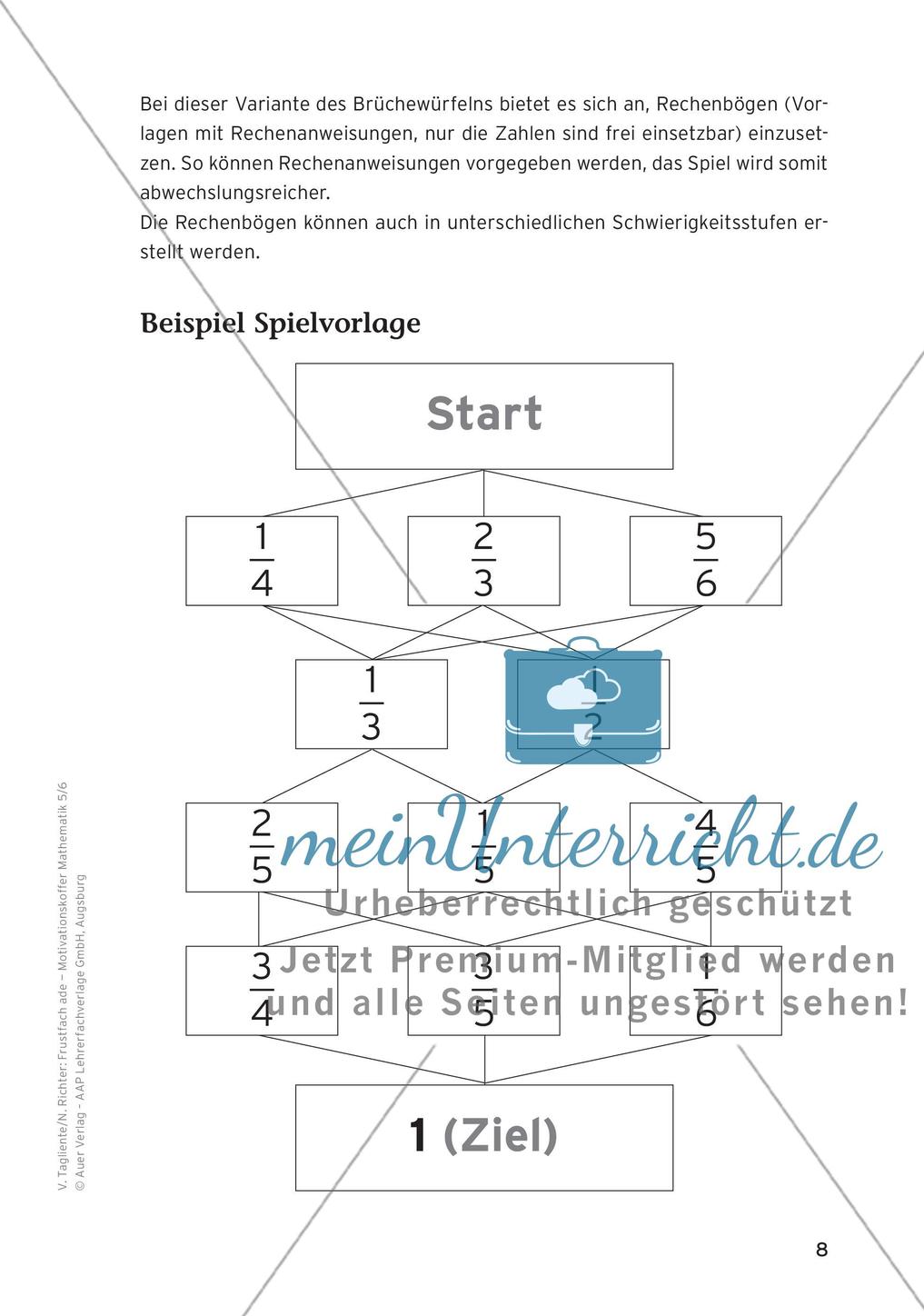 Motivierende Übungen: Bruchzahlen Preview 10