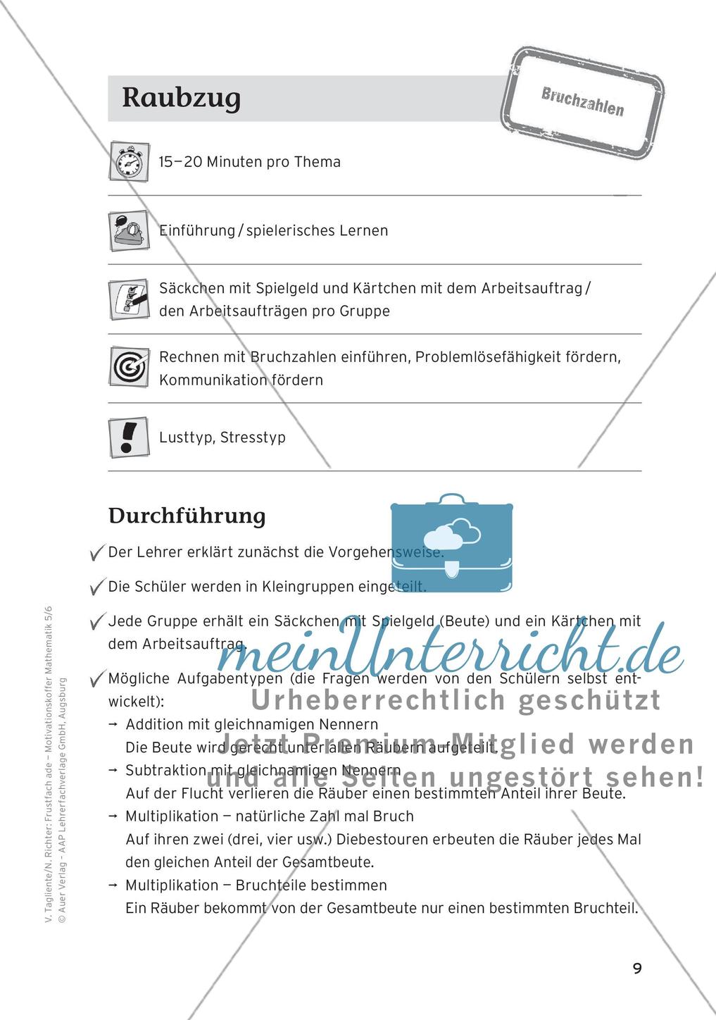 Motivierende Übungen: Bruchzahlen Preview 11