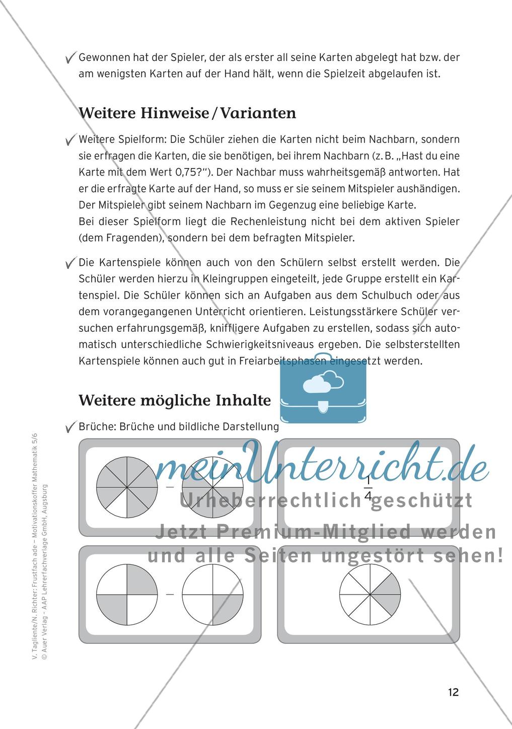 Motivierende Übungen: Bruchzahlen Preview 14
