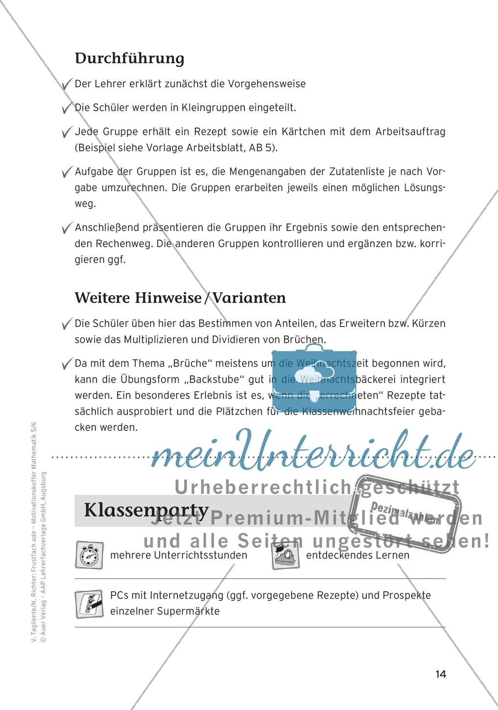 Motivierende Übungen: Bruchzahlen Preview 16