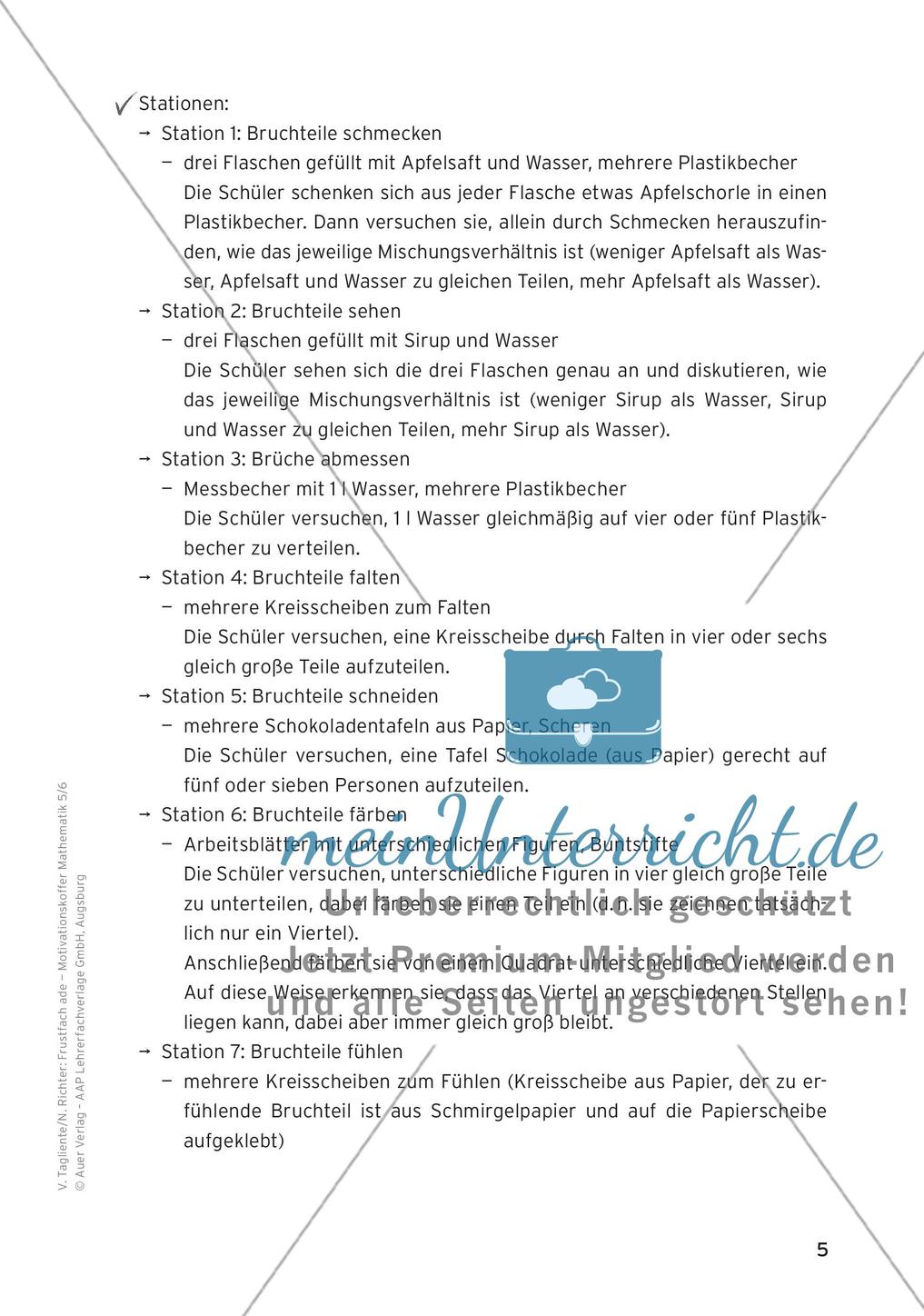 Motivierende Übungen: Bruchzahlen Preview 7