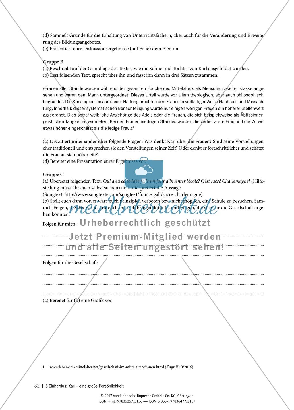 Interpretieren von Texten – Einhardus: Karl, eine große Persönlichkeit Preview 6