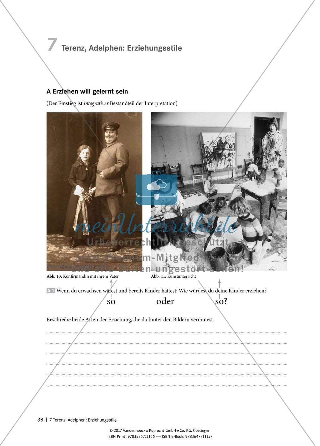 Interpretieren von Texten – Terenz, Adelphen: Erziehungsstile Preview 1