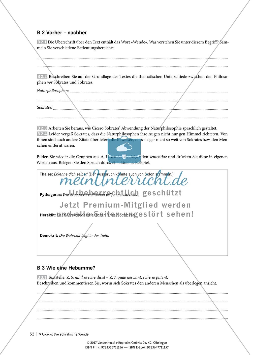 Interpretieren von Texten - Cicero: Die sokratische Wende Preview 5