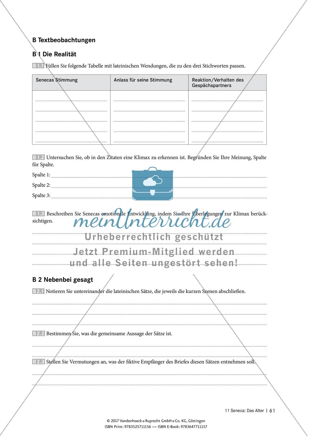 Interpretieren von Texten – Seneca: Das Alter Preview 3