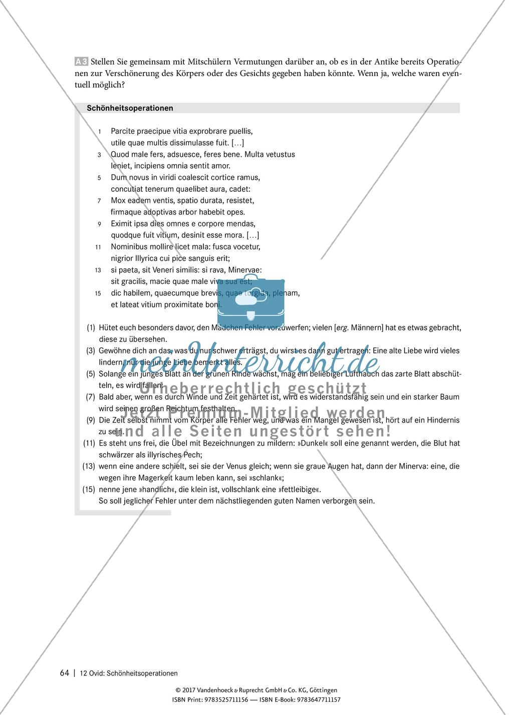 Interpretieren von Texten – Ovid: Schönheitsoperationen Preview 2
