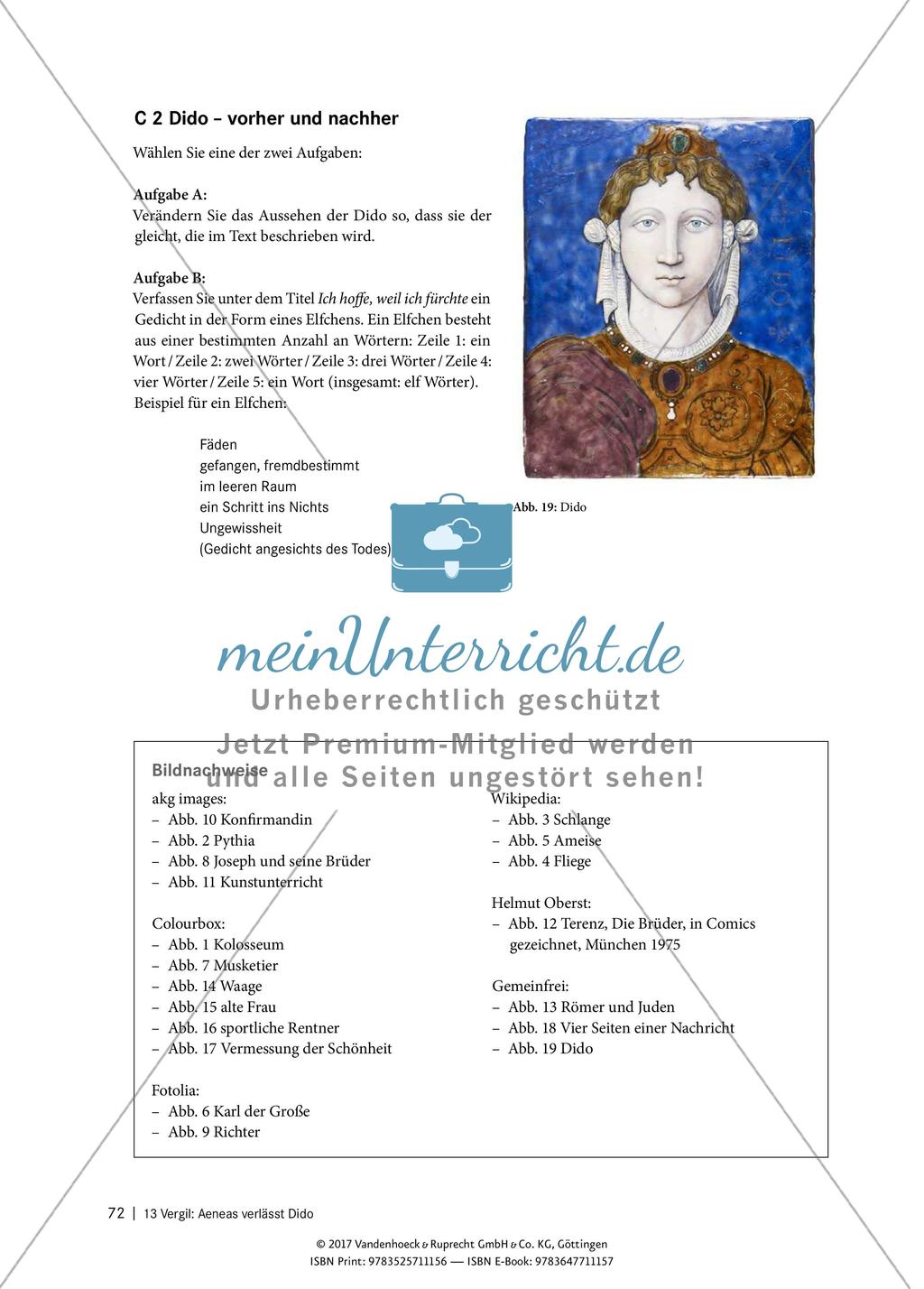 Interpretieren von Texten – Vergil: Aeneas verlässt Dido Preview 6