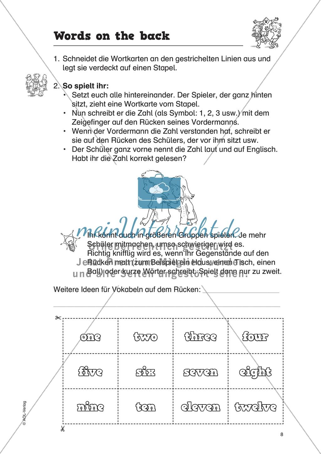 Vokabelspiele - Schwierigkeitsstufe 1 Preview 10