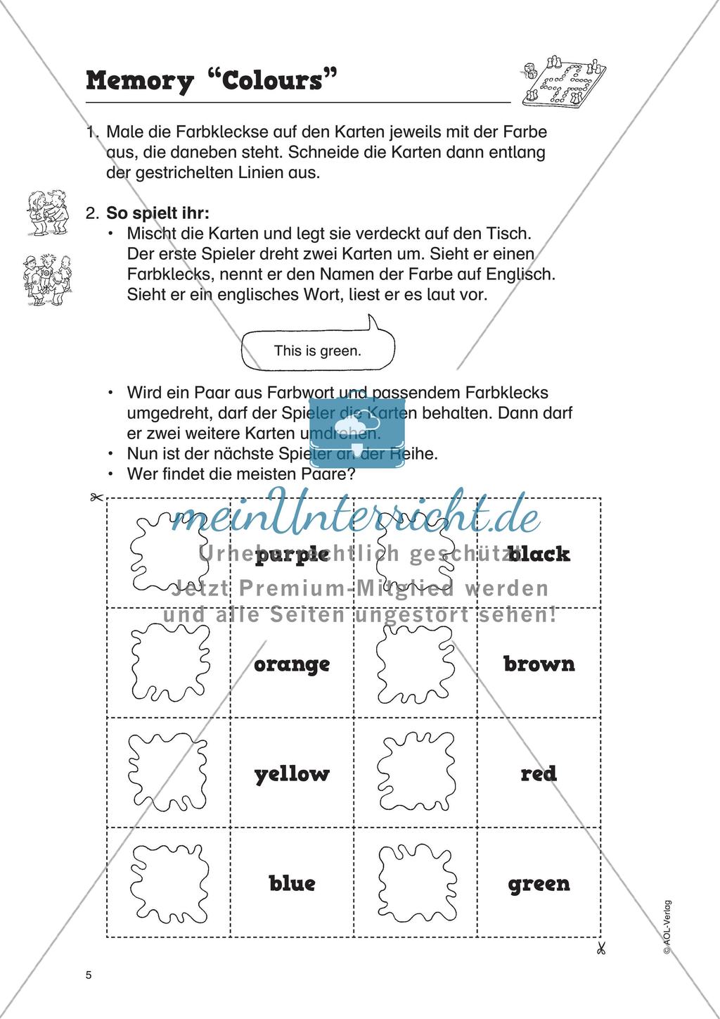 Vokabelspiele - Schwierigkeitsstufe 1 Preview 7