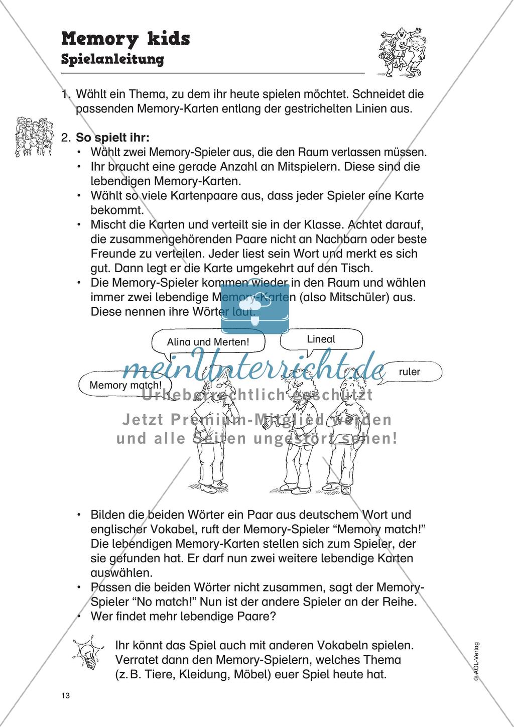 Vokabelspiele - Schwierigkeitsstufe 2 Preview 15