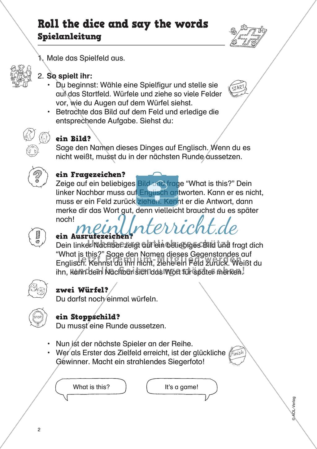 Vokabelspiele - Schwierigkeitsstufe 2 Preview 4