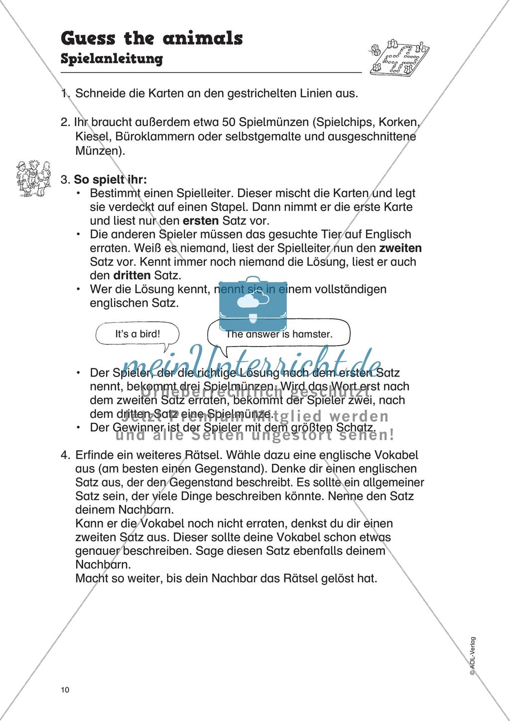 Vokabelspiele - Schwierigkeitsstufe 3 Preview 12