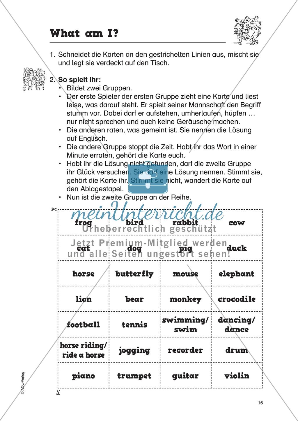 Vokabelspiele - Schwierigkeitsstufe 3 Preview 18