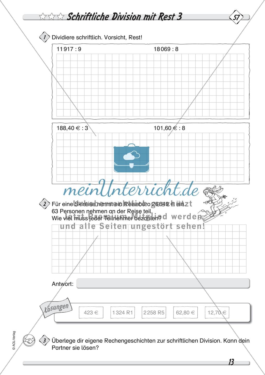 Dividieren: Differenzierte Übungsmaterialien Preview 15