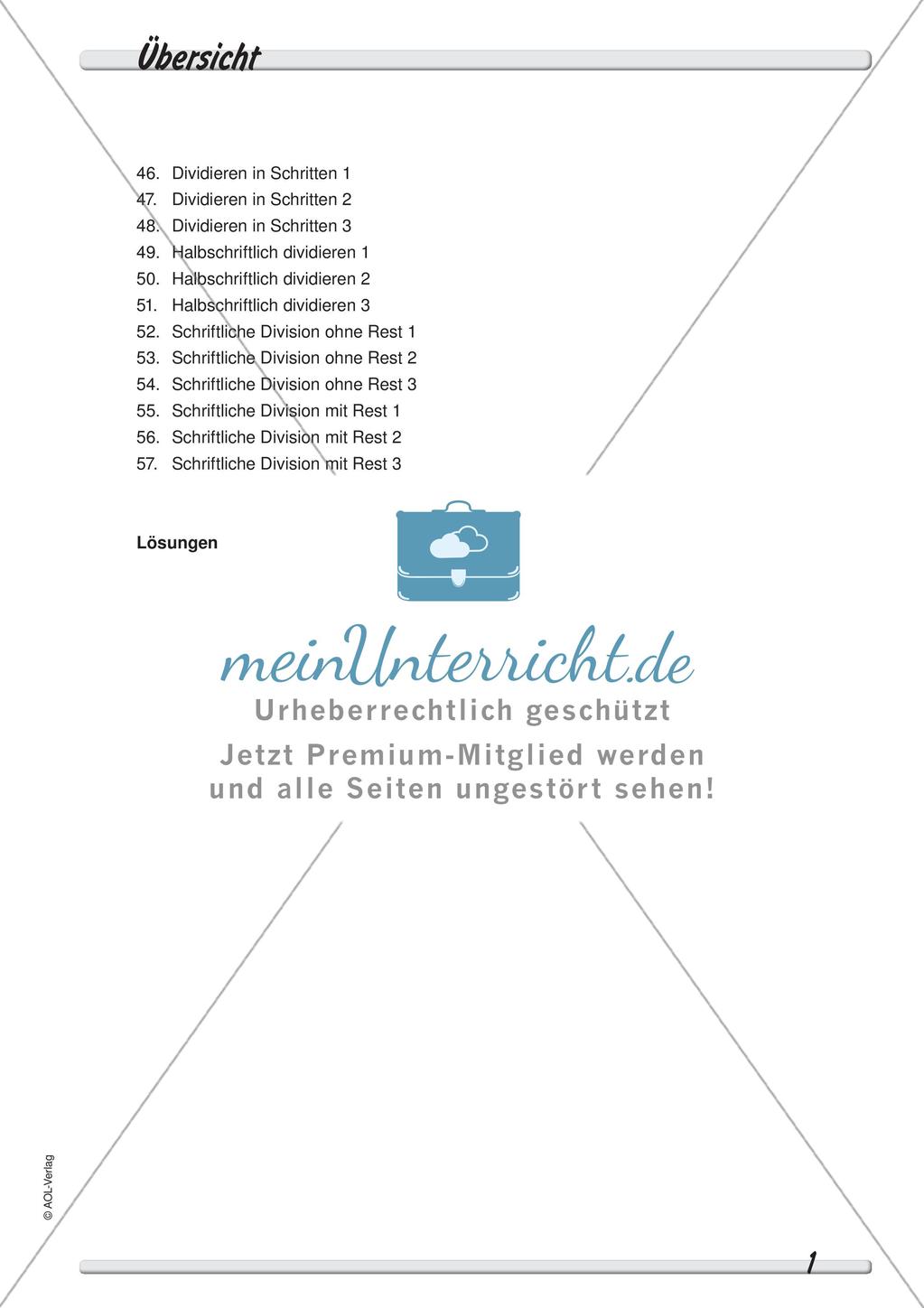 Dividieren: Differenzierte Übungsmaterialien Preview 3