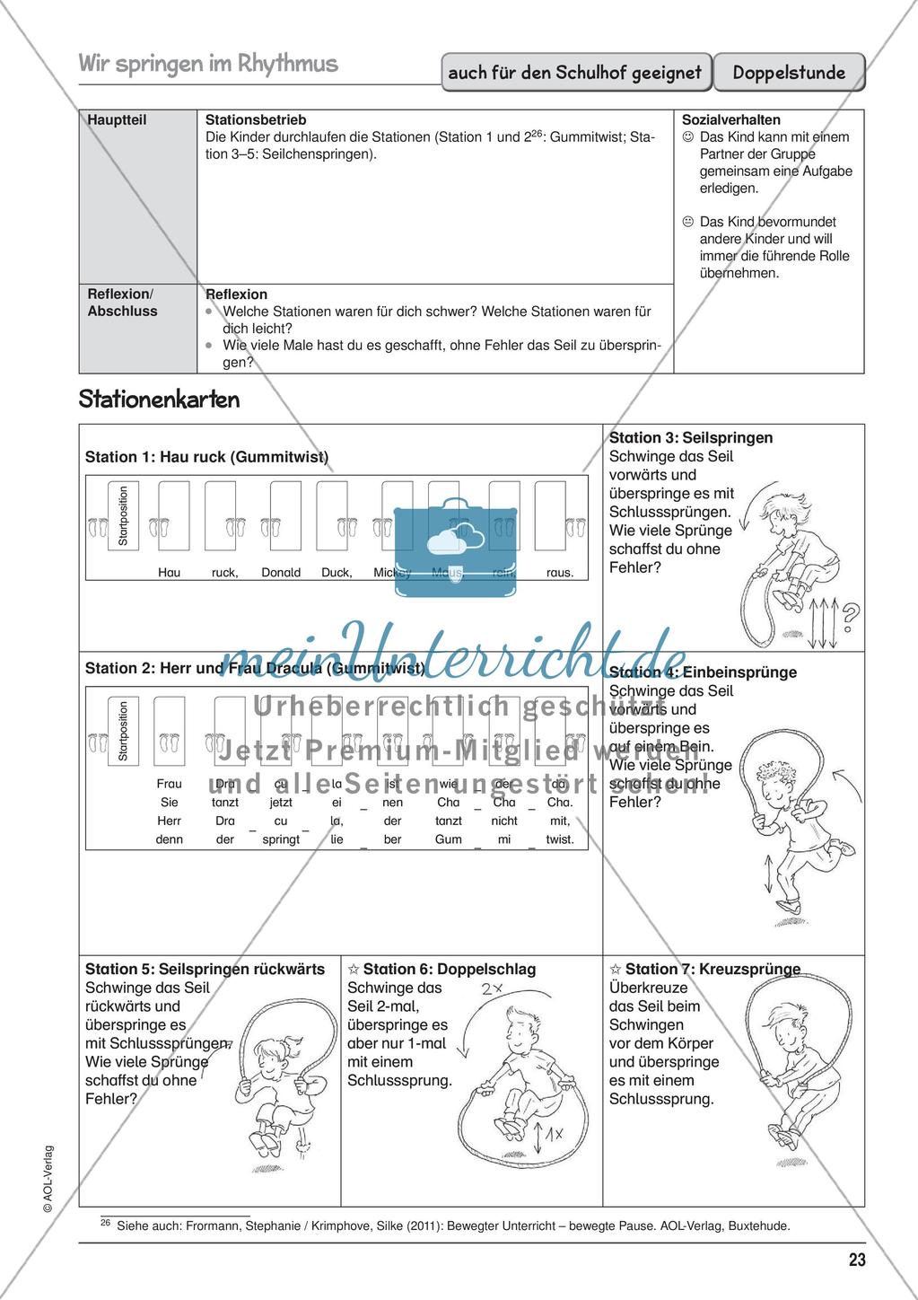Unterrichtseinheit zu Körperwahrnehmung und Bewegung Preview 25