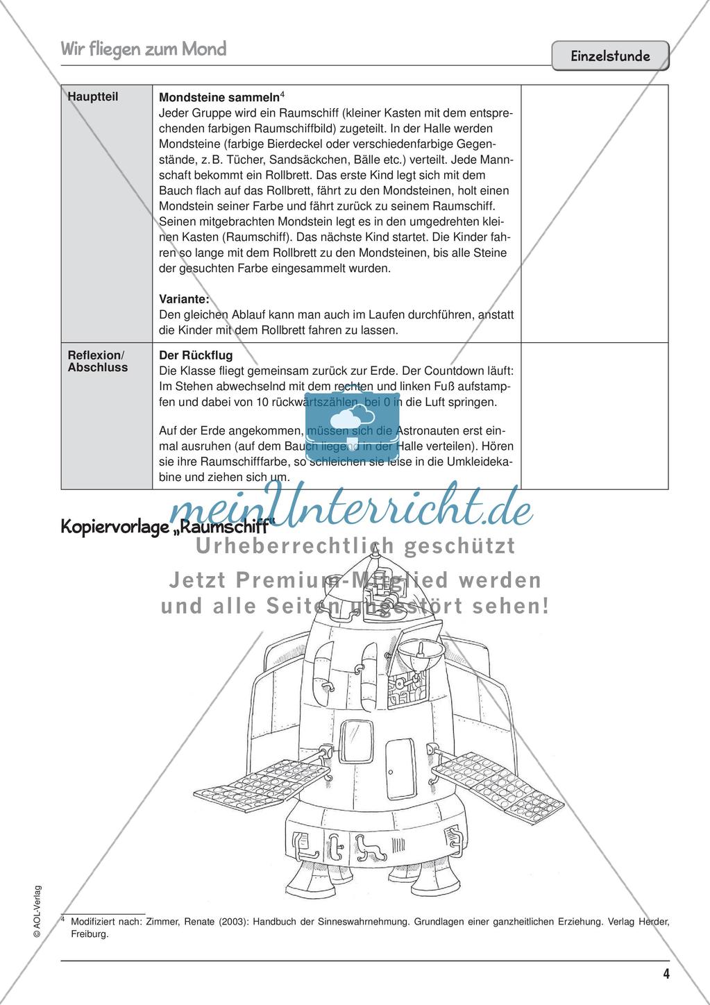 Unterrichtseinheit zu Körperwahrnehmung und Bewegung Preview 6