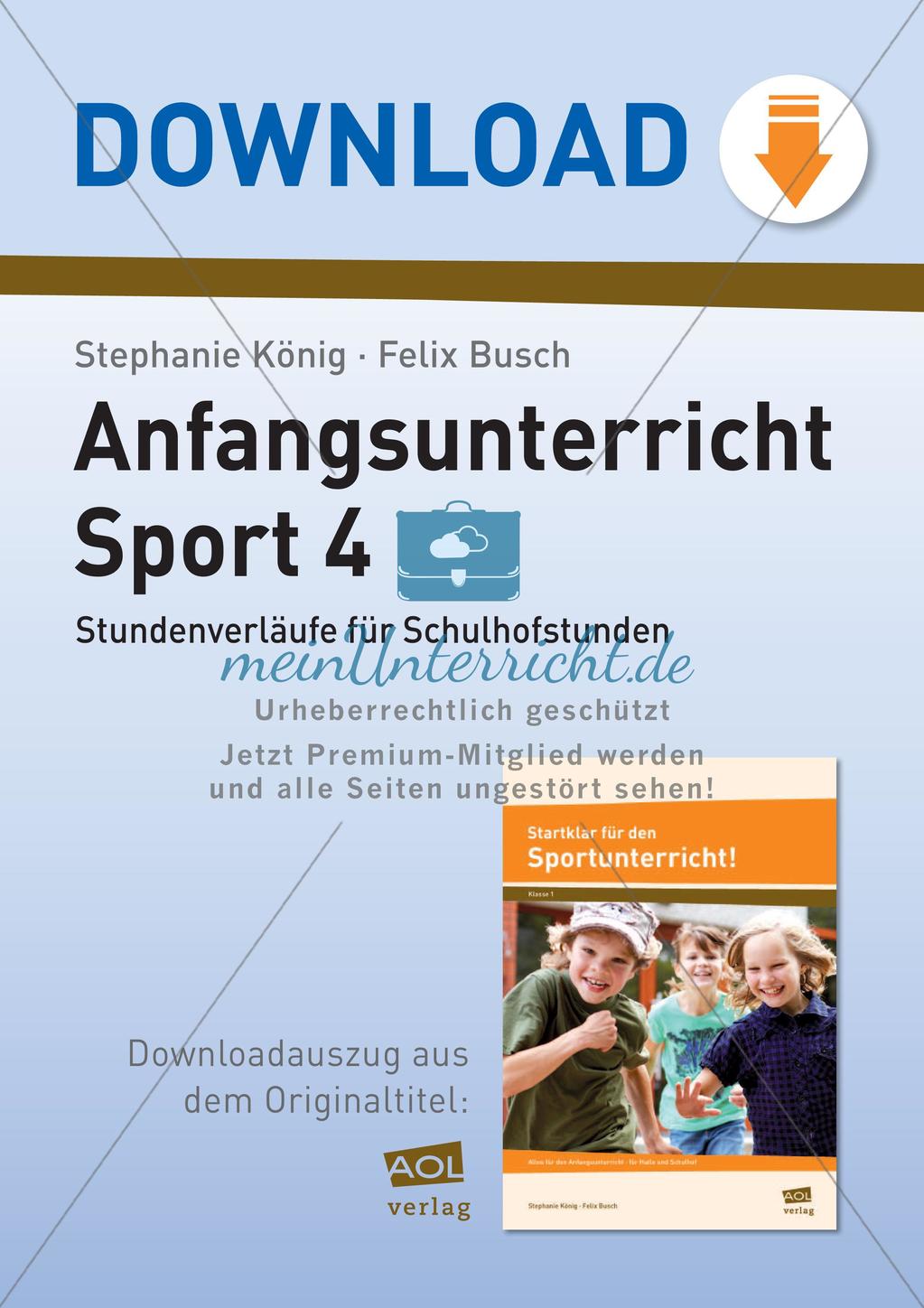 Bewegungsspiele auf dem Schulhof Preview 1