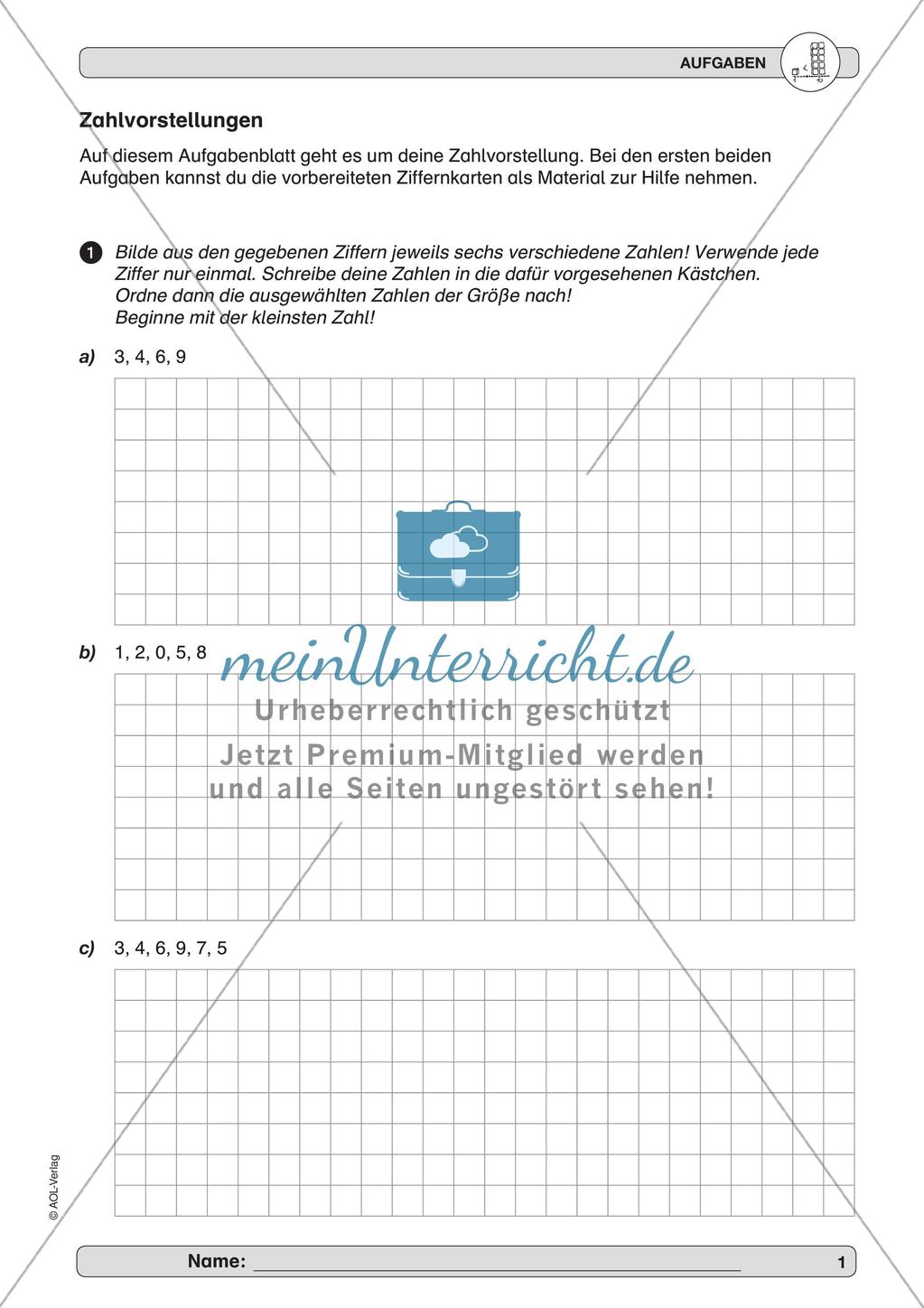 Training Grundfähigkeiten: Zahlenraum 2 Preview 3