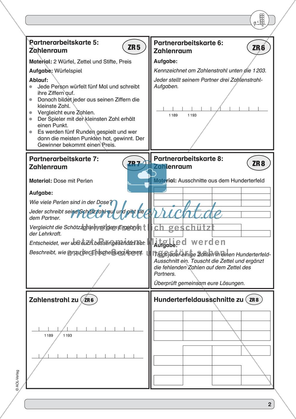 Training Grundfähigkeiten: Zahlenraum 4 Preview 4