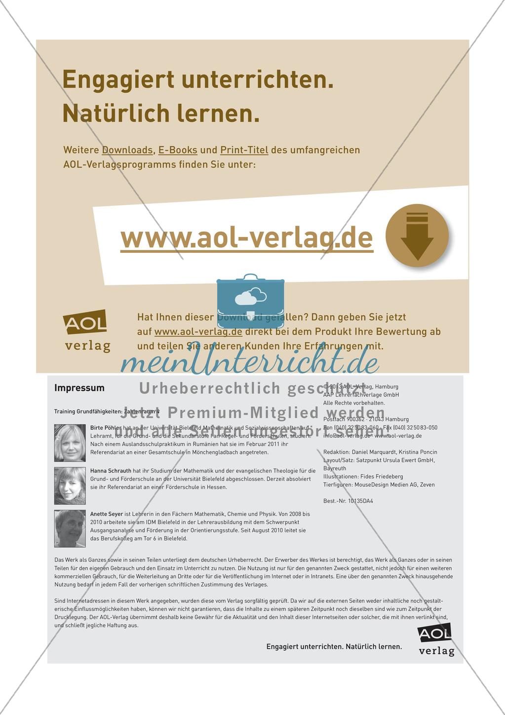 Training Grundfähigkeiten: Zahlenraum 4 Preview 6