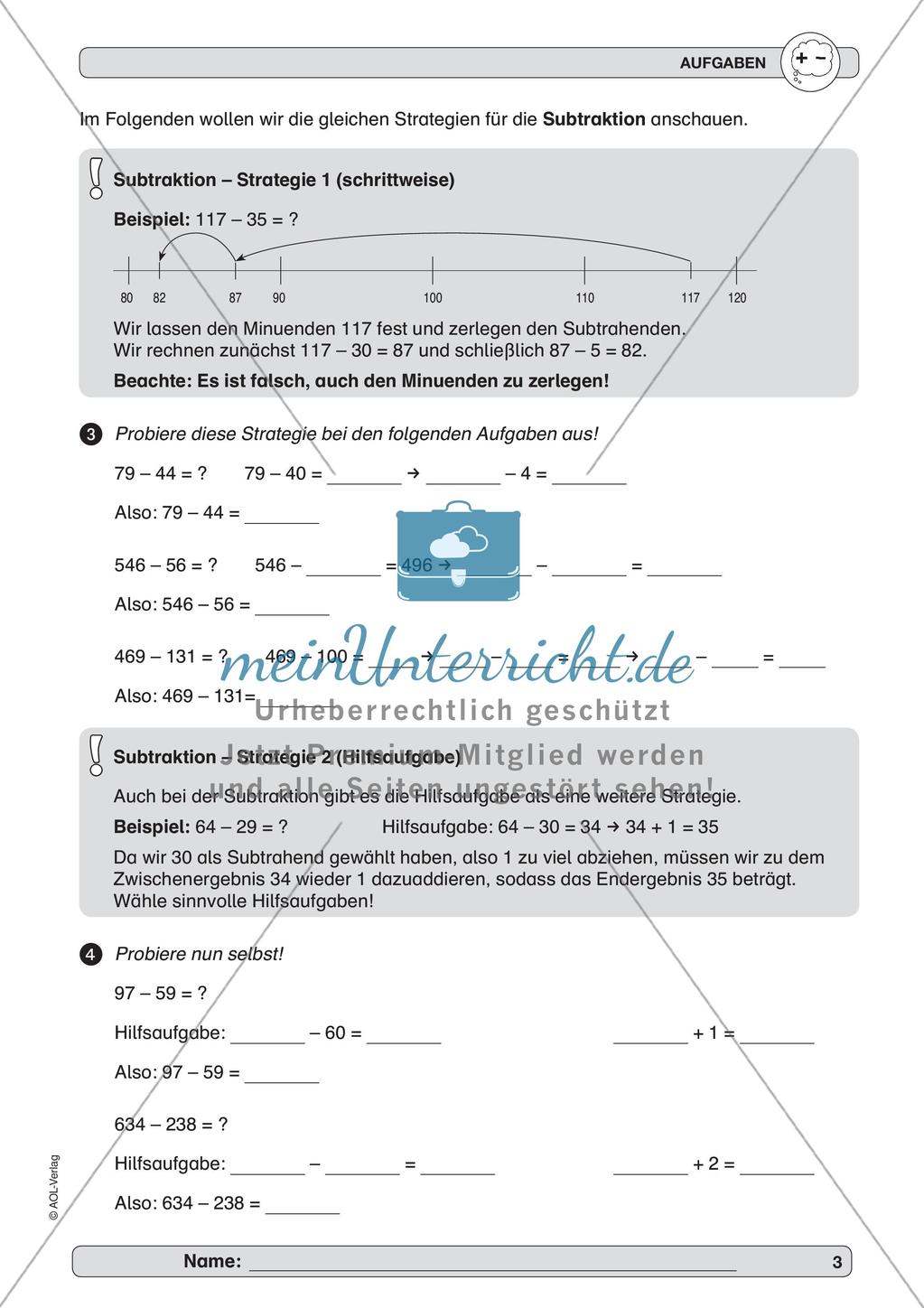 Training Grundfähigkeiten: Kopfrechnen 1 Preview 5
