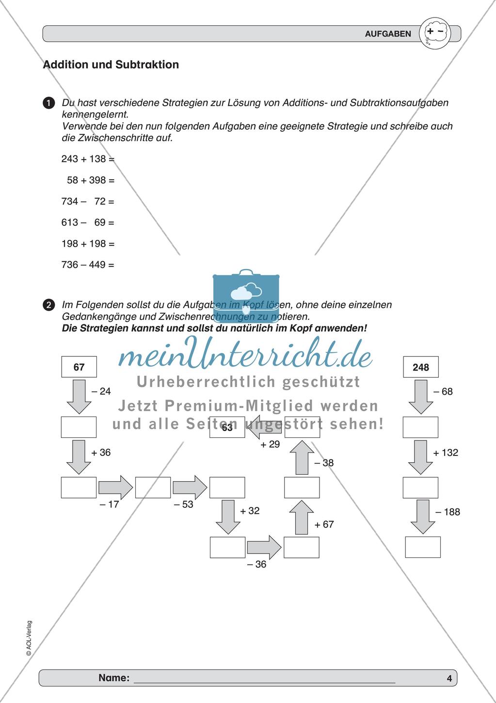 Training Grundfähigkeiten: Kopfrechnen 1 Preview 6